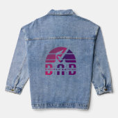Vater Vintag & Retro: Vaterschaft als Visuelle Emo Jeansjacke (Rückseite)