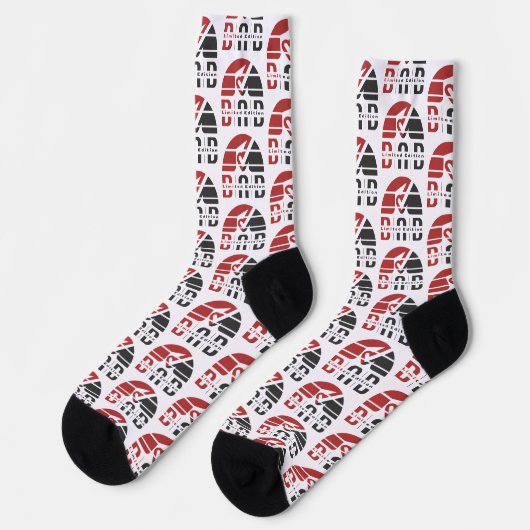 Vater Vintag & Retro: Vaterschaft als Visuelle Emo Socken (Linkes Detail)