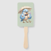 Vater Vogel Hand Fächer Sommer Geschenk (Vorderseite)