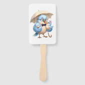 Vater Vogel Handfächer Dad Geschenk (Vorderseite)