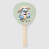 Vater Vogel Handfächer Süßes Geschenk (Vorderseite)