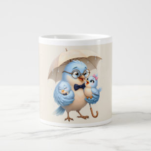Vater-Vogel-Kaffeetasse Familien-Geschenk Jumbo-Tasse