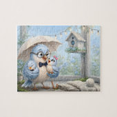 Vater-Vogel-Kunstpuzzle mit Launen Puzzle (Horizontal)
