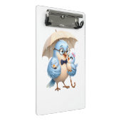 Vater Vogel Mini-Clipboard Bürogeschenk Mini Klemmbrett (Schrägansicht)