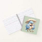Vater-Vogel-Spiralblock-Geschenk Notizblock (Innenseite)