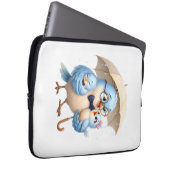 Vater-Vogel-Tech-Koffer-Vater-Accessoire Laptopschutzhülle (Vorne Rechts)