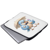 Vater-Vogel-Tech-Koffer-Vater-Accessoire Laptopschutzhülle (Vorne Knopf)