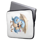 Vater-Vogel-Tech-Koffer-Vater-Accessoire Laptopschutzhülle (Vorderseite Links)
