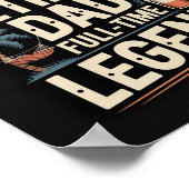 Vater - Vollzeit-Legende-Poster | Funny Wall Poster (Ecke)