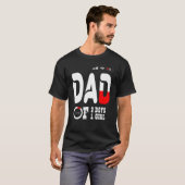 Vater von 2 Jungen 1 Mädchenvater oder Großvater v T-Shirt (Vorne ganz)