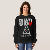 Vater von 2 Jungen Vater oder Großvater von 2 Kind Sweatshirt (Vorne ganz)