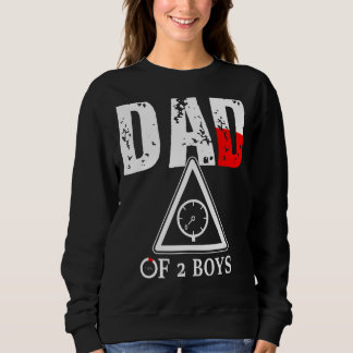 Vater von 2 Jungen Vater oder Großvater von 2 Kind Sweatshirt