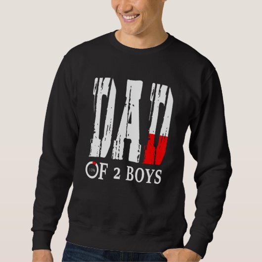 Vater von 2 Jungen Vater oder Großvater von 2 Kind Sweatshirt (Vorderseite)