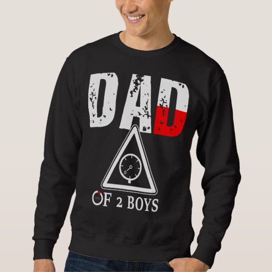 Vater von 2 Jungen Vater oder Großvater von 2 Kind Sweatshirt (Vorderseite)