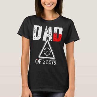 Vater von 2 Jungen Vater oder Großvater von 2 Kind T-Shirt