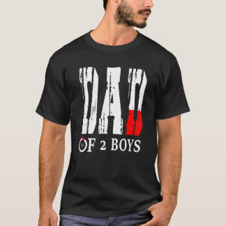 Vater von 2 Jungen Vater oder Großvater von 2 Kind T-Shirt