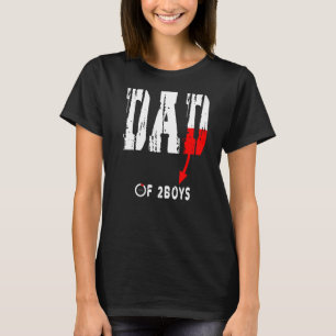 Vater von 2 Jungen Vater oder Großvater von 2 Kind T-Shirt