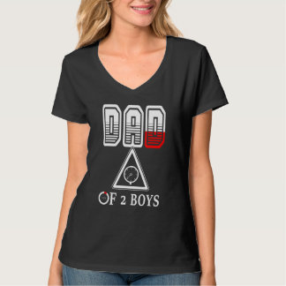 Vater von 2 Jungen Vater oder Großvater von 2 Kind T-Shirt