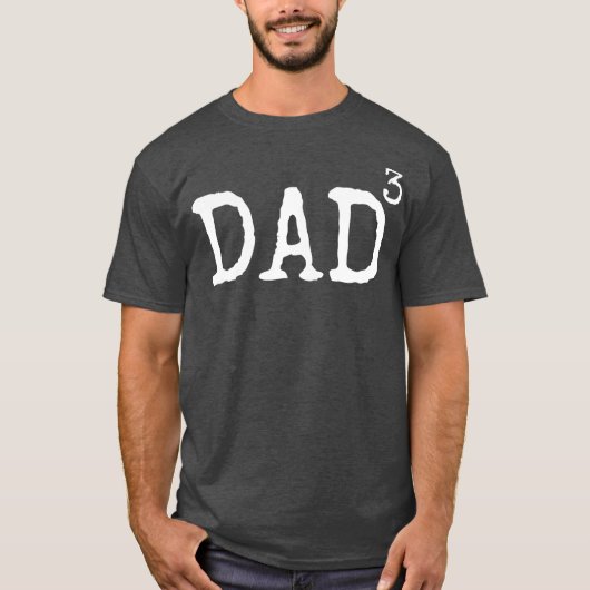Vater von 3 Geschenke von Kindern Vater kubiert Va T-Shirt (Vorderseite)