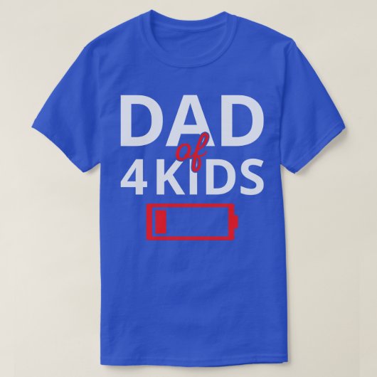 Vater von 4 Kindern II T-Shirt (Design vorne)