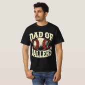 Vater von Ballern Baseball T-Shirt (Vorne ganz)