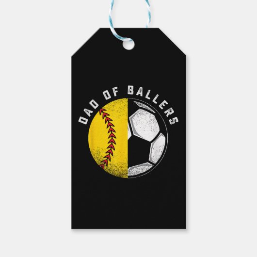 Vater von Ballers Pater Son Softball Soccer Player Geschenkanhänger (Vorderseite)