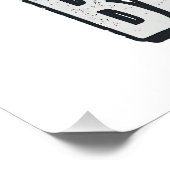 Vater von Ballers Softball und Baseball Vintage-Sh Poster (Ecke)