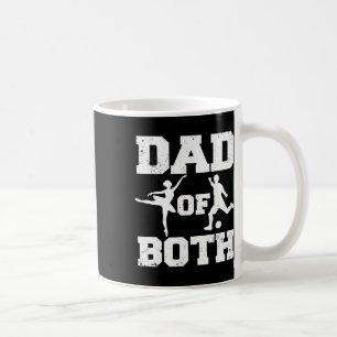 Vater von beiden Llet Fußball Lustiger Tanz Sport  Kaffeetasse