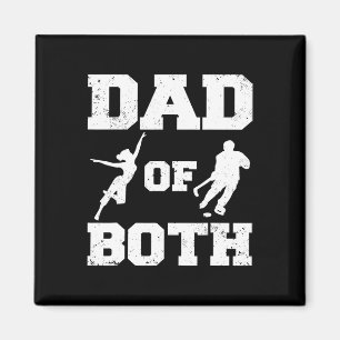 Vater von beiden Lustiger Tanz Hockey-Vater  Magnet