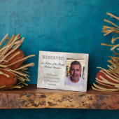 Vater von Bride Foto Stars Seat Memorial Wedding Fotoplatte (Seite)