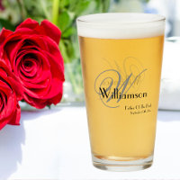 Vater von Bride Geschenk Elegante Monogram Name Be