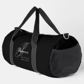 Vater von bride Geschenk klassische Monogramm Chic Duffle Bag (Rechte Ecke)