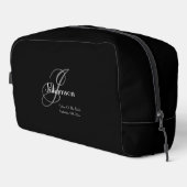 Vater von bride Geschenk klassische Monogramm Cool Waschbeutel (Rechte Ecke)