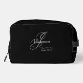 Vater von bride Geschenk klassische Monogramm Cool Waschbeutel (Rückseite)
