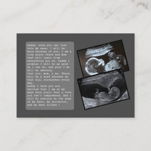 Vater von Bump bis Daddy fördern: Unglaublich witz Empfehlungskarte (Vorderseite)