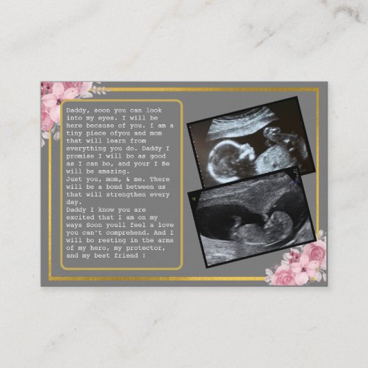 Vater von Bump bis Daddy fördern: Unglaublich witz Empfehlungskarte (Vorderseite)