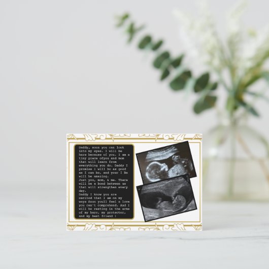 Vater von Bump bis Daddy fördern: Unglaublich witz Empfehlungskarte (Stehend Vorderseite)