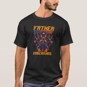 Vater von Dobermans Welpe Dobermann Dog Besitzer T-Shirt