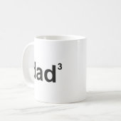 Vater von drei Kaffee-Tasse Kaffeetasse (Vorderseite Links)