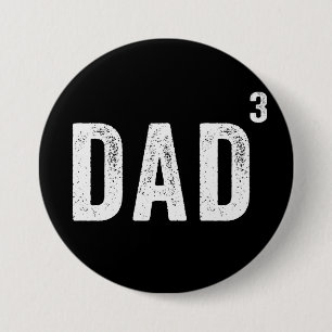 Vater von drei Kindern Button