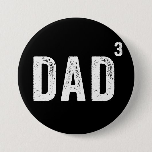 Vater von drei Kindern Button (Vorderseite)