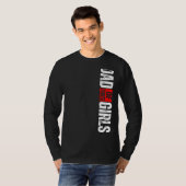 Vater von drei Mädchen T-Shirt (Vorne ganz)