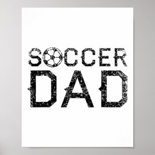 Vater von Fußball Papa Vater 1 Poster