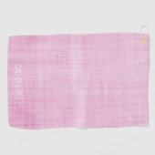 Vater von Girls Pink White Liebe Preppy Sports Golfhandtuch (Horizontal)