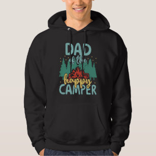 Vater von Happy Camper 1. Geburtstag Party Retro V Hoodie
