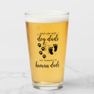 Vater von Hunden für die Schwangerschaft des mensc Glas