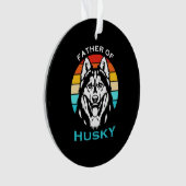 Vater von Husky Ornament (Vorderseite)