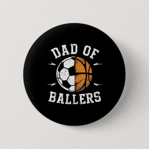 Vater von Llers Sketll Fußball Alles Gute zum Vate Button