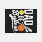 Vater von Llers Softll Sketll Dad Fleecedecke (Vorderseite (Horizontal))