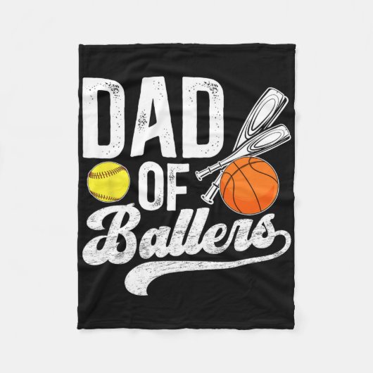 Vater von Llers Softll Sketll Dad Fleecedecke (Vorderseite)